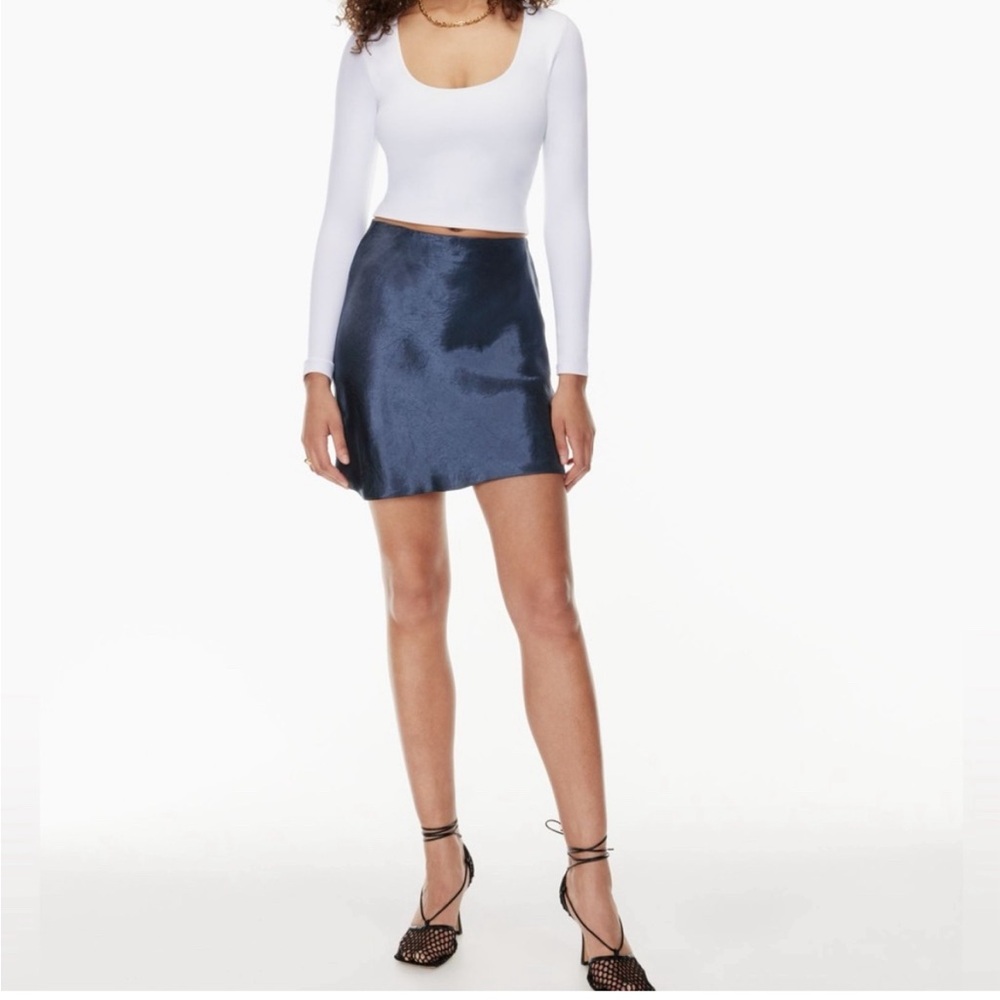 Aritzia mini slip skirt
